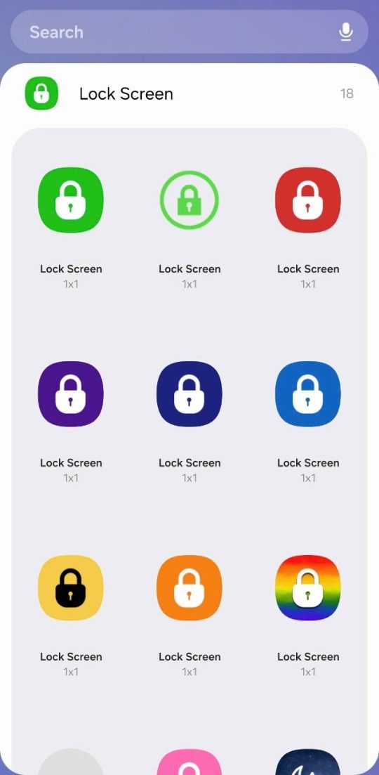 Widget setup